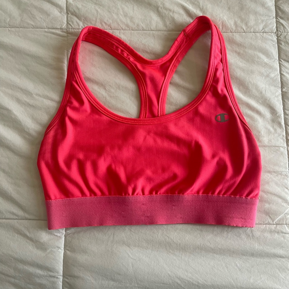 Champion Women's Vibrant Pink Medium Impact Sports Bra